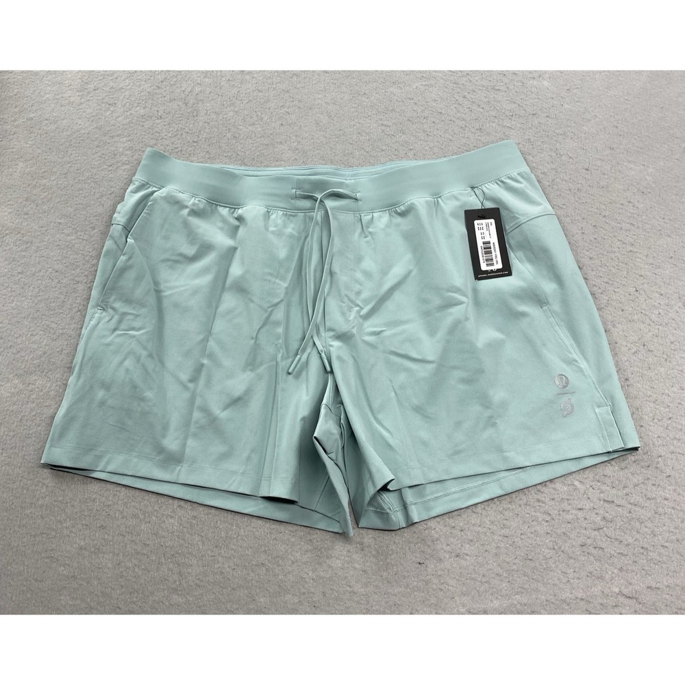 Lululemon Peloton Shorts Mens XXL Green Zeroed In Short 5 Linerless Active